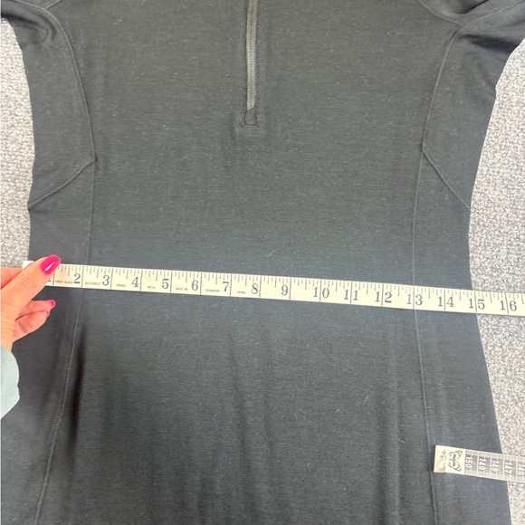 ICEBREAKER Women’s Black Granary 260 Merino Wool Long Sleeve 1/4 Zip Dress Small - Picture 9 of 13